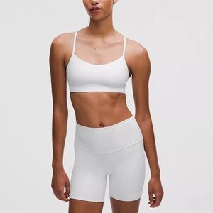 Lululemon White Bra and Shorts Set